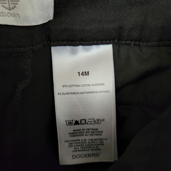 Dockers Medium Weight Black Slacks size 14 - Picture 9 of 9